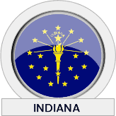 Indiana state flag icon