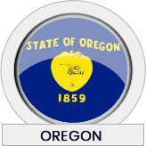 Oregon state flag icon