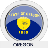 Oregon state flag icon