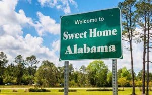 Alabama Welcome Sign