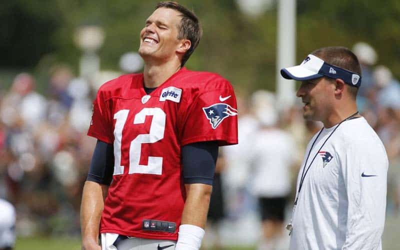 laughing tom brady