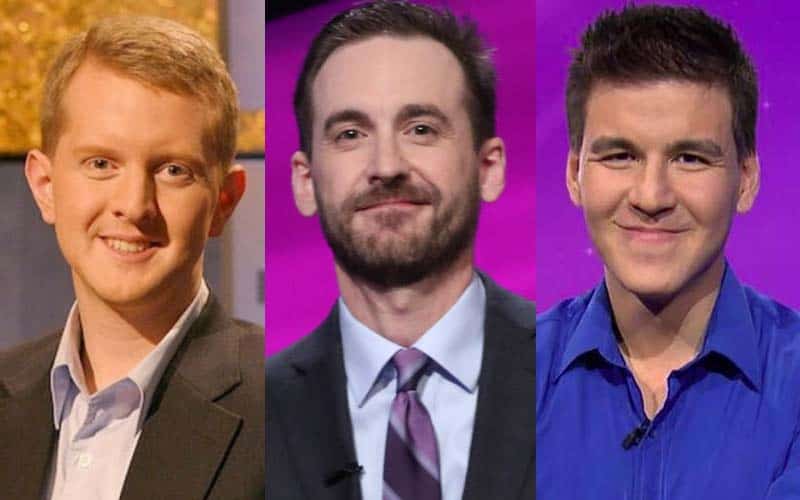 jeopardy Ken Jennings Brad Rutter and James Holzhauer