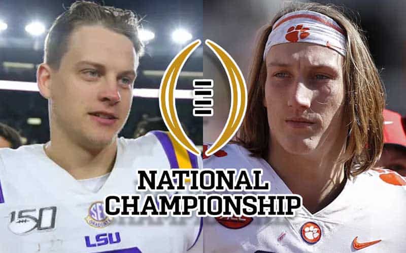 championship lsu clemson tigers national football