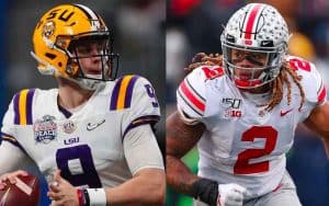 Joe Burrow Chase Young 2020-21 NFL rookie prop bet odds