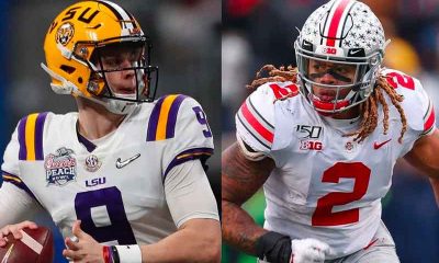 Joe Burrow Chase Young 2020-21 NFL rookie prop bet odds