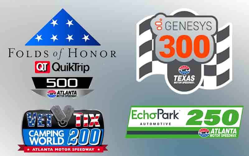 1 IndyCar and 3 NASCAR Race Logos