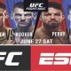 UFC Vegas 4 advertisement featuring Poirier Hooker Perry and Gall