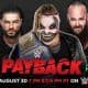 Roman Reigns, Bray Wyatt and Braun Strownman standing next to each other for a WWE Payback promo