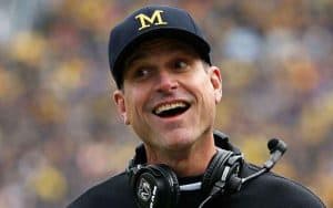 Jim Harbaugh Happy