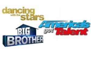 Big Brother, America's Got Talent, and Dancing With The Stars logos