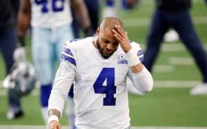 Dak Prescott looking sad