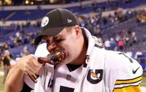 Ben Roethlisberger eating a turkey leg