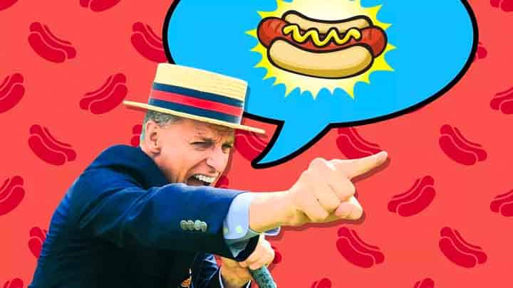 Nathan's Hotdogs Nathans Hotdog eating contest