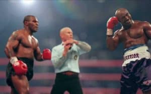 Mike Tyson and Evander Holyfield