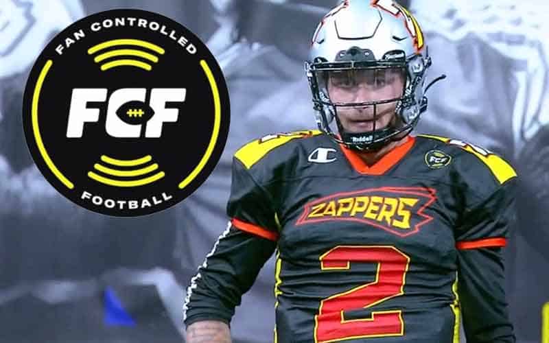 FCF logo with Johnny Manziel of the Zappers
