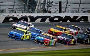 drivers with the top NASCAR odds round the corner of the Daytona 500