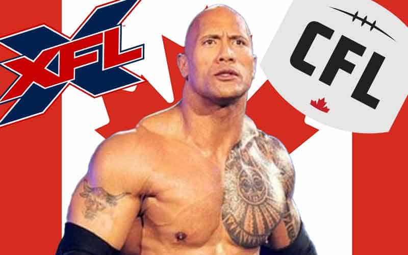 XFL CFL merger odds is on the mind of the Rock