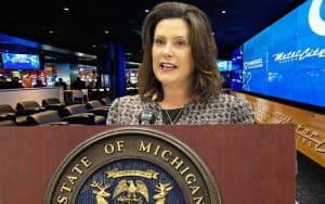 Michigan Governor Gretchen Whitmer approves of March totals for legal sports betting in MI