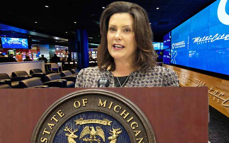 Michigan Governor Gretchen Whitmer approves of March totals for legal sports betting in MI