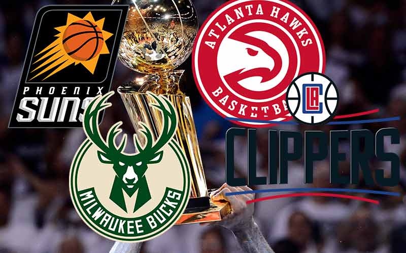 NBA Playoff Picture for the final four 2021 teams Hawks Bucks Suns Clippers