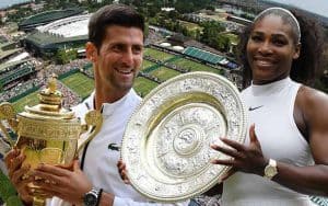 Wimbledon tennis betting odds for 2021 favor Williams and Djokovic