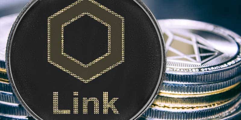 Chainlink coin stack