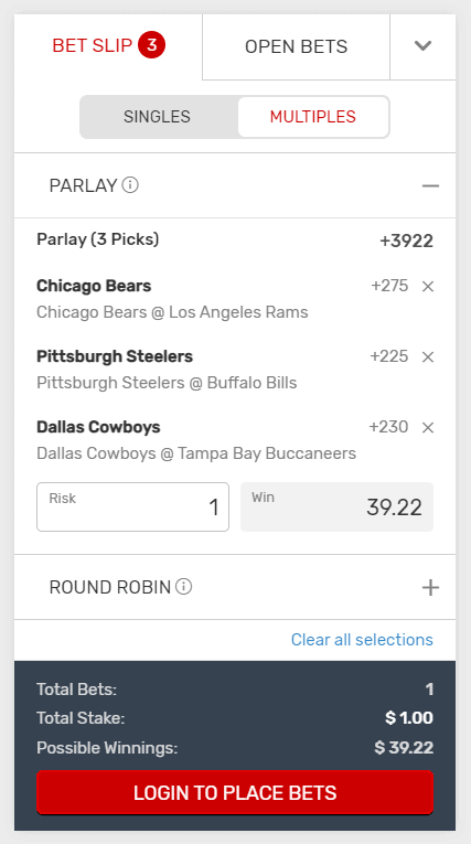 best nfl parlay today