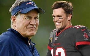 Brady Belichick Odds SNF NFL betting Patriots Buccaneers