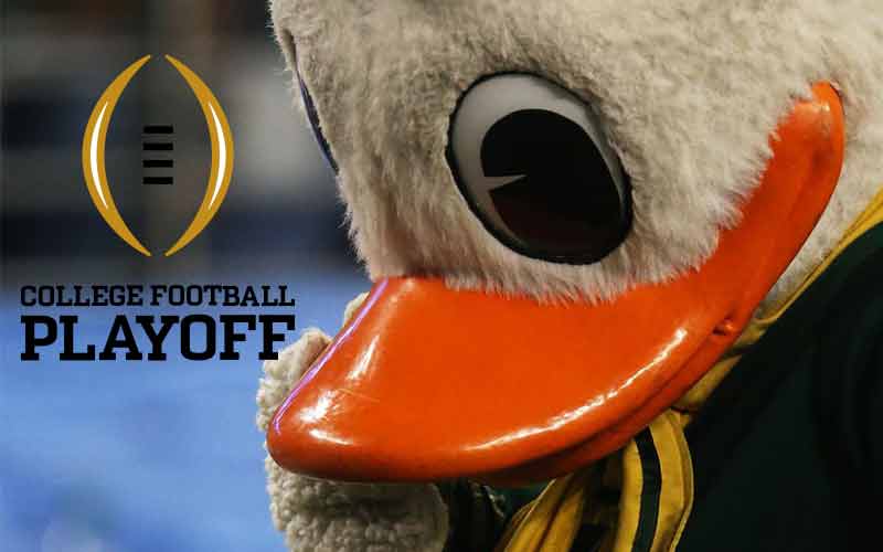 College Football Playoff odds Oregon Ducks 2021-22 sad