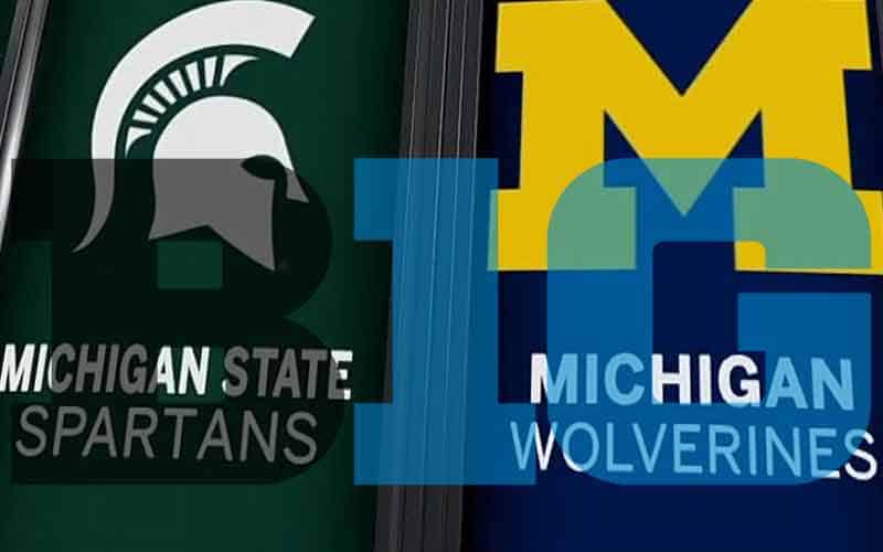 Wolverines vs Spartans odds 2021-22