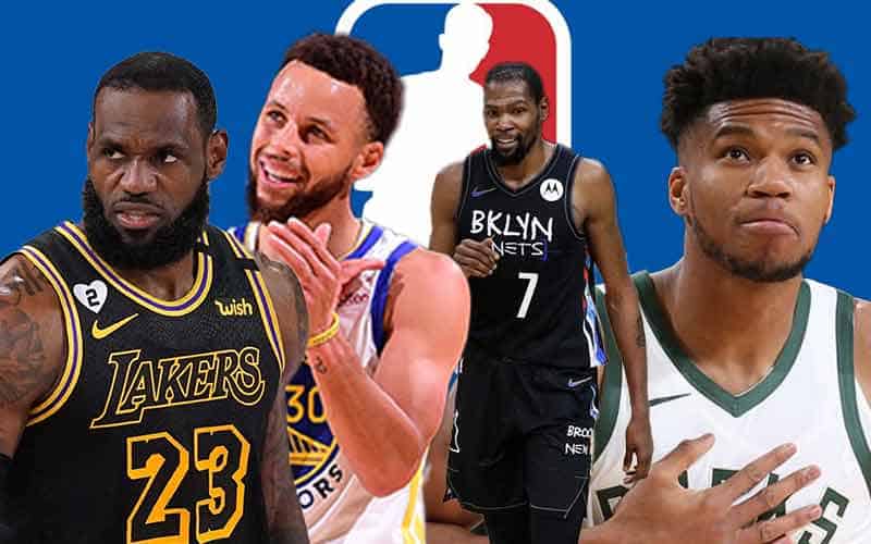 NBA betting odds for lakers bucks warriors nets season opener 2021-22