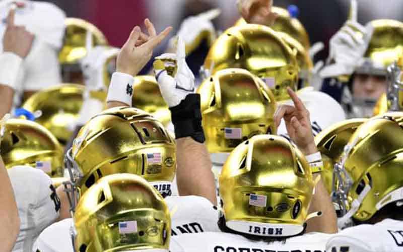 CFP odds for betting on Notre Dame to make it in 2021-22