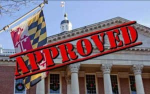 Graphic for legal sports betting in Maryland.