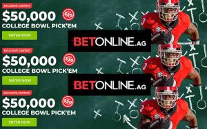 2021-22 BetOnline CFP odds betting on NCAAF contest for 10K