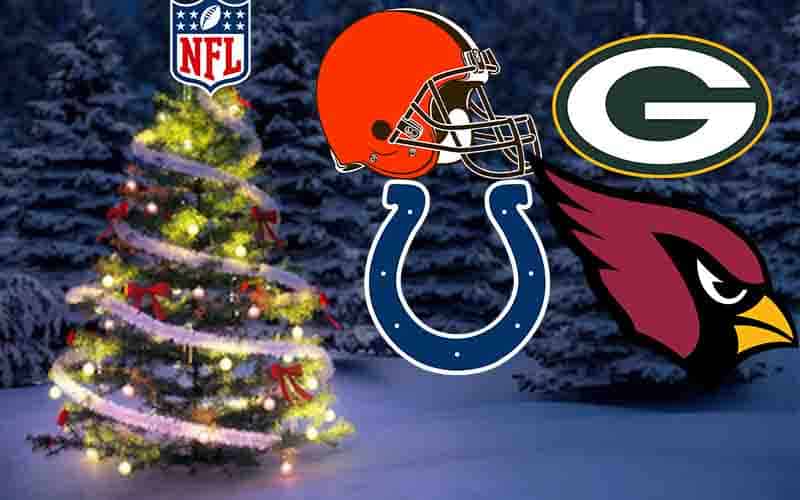 betting on Christmas Day NFL odds Browns Packers Cardinals Colts 2021