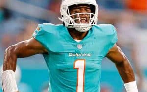 2021-22 NFL Playoff Betting odds for the Miami Dolphins being considered by Tua Tagovailoa