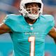 2021-22 NFL Playoff Betting odds for the Miami Dolphins being considered by Tua Tagovailoa