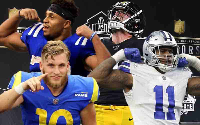 Cooper Kupp Jonathan Taylor Micah Parsons TJ Watt NFL betting odds for Offensive and Defensive POY