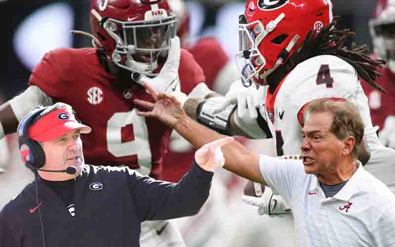 Georgia odds Alabama betting CFP gambling 2021-22