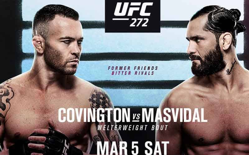 UFC 272 odds for betting on Covington vs. Masvidal 2022 272