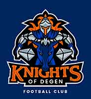 logo for betting on the knights of degen FC in the FCF 2022