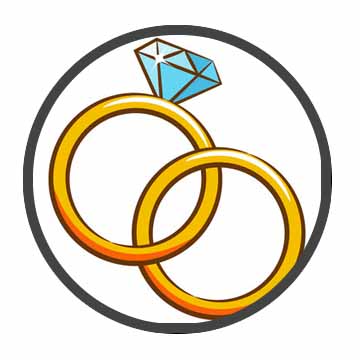 celebrity wedding ring icon