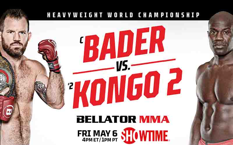 image for betting on Bader vs Kongo 2 odds at Bellator 280