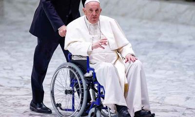 image of Pope Francis in a wheelchair betting on next pope odds