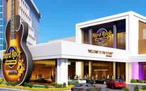 Virginia legal sports betting is now accessible for in-person bettors at Bristol's temporary Hard Rock casino location.