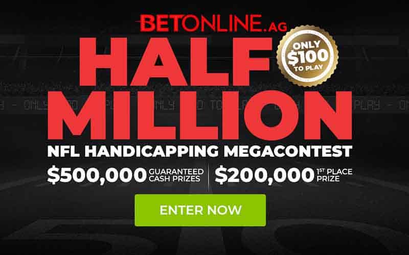 image for BetOnline's half million dollar NFL spread betting contest 2022-23