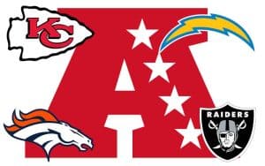 image for betting on the Chargers Chiefs Raiders Broncos in 2022