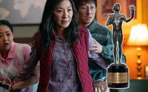 Michelle Yeoh and the cast of Everything Everywhere All At Once afraid of a SAG Award