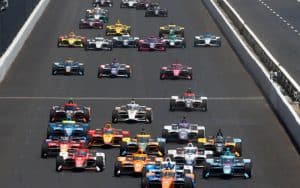 Cars competing at the Indianapolis 500