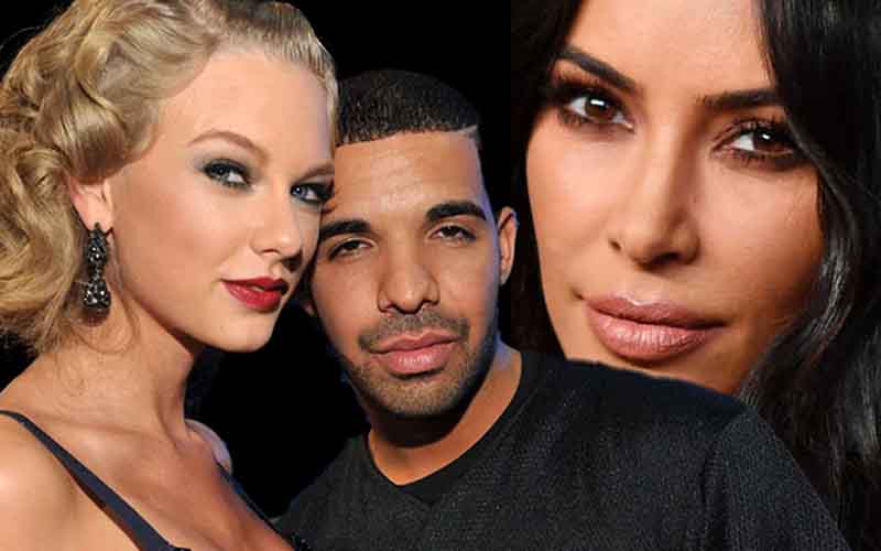 Kim Kardashian Drake and Taylor Swift